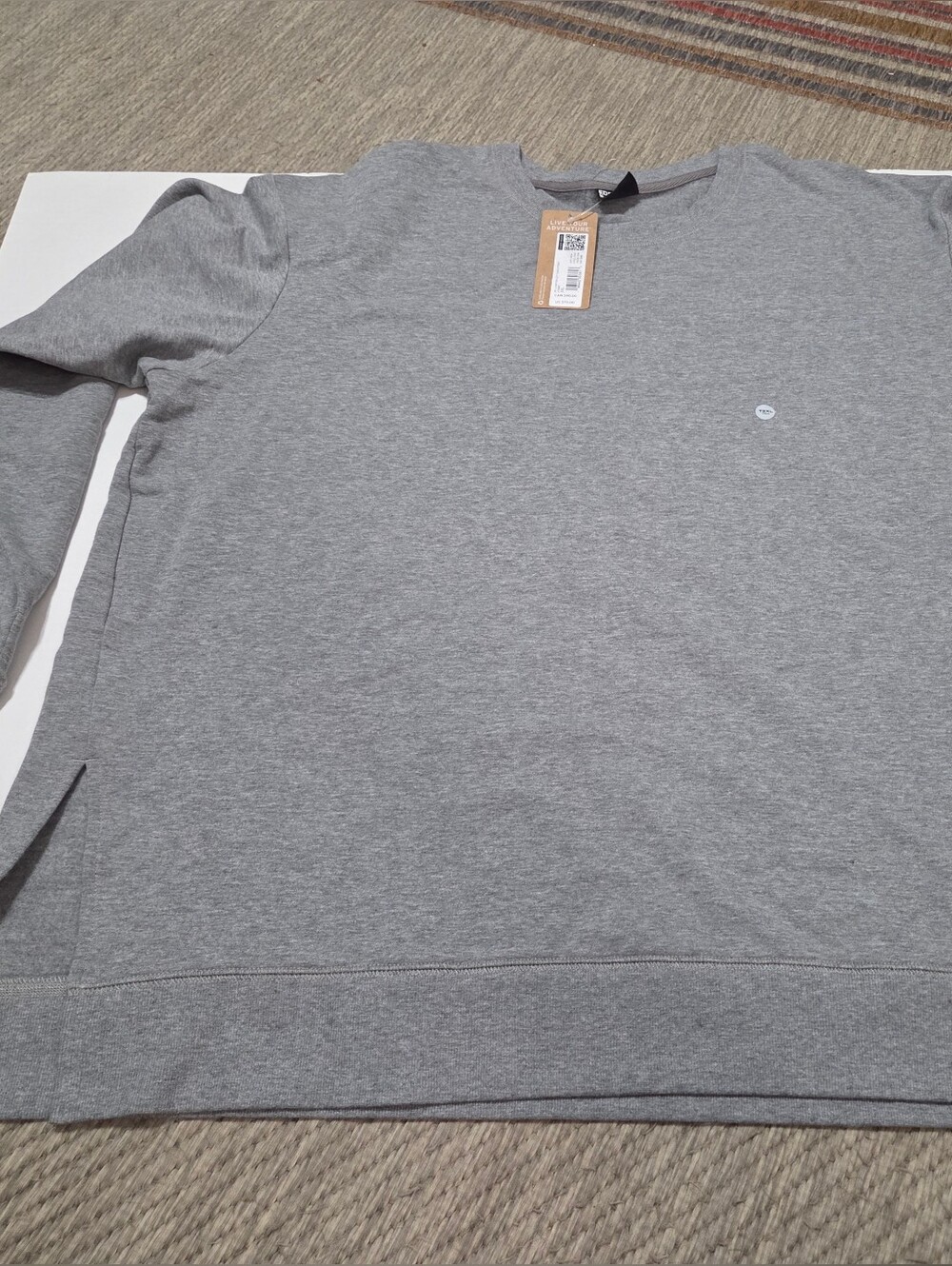 Eddie Bauer Gray Crewneck Pullover Sweatshirt XXL NWT